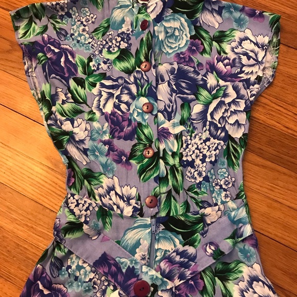 Hot Hawaiian print sleeveless 80’s vintage dress - Picture 7 of 8